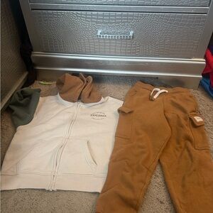 Kids Brown Jogger Sweatpants